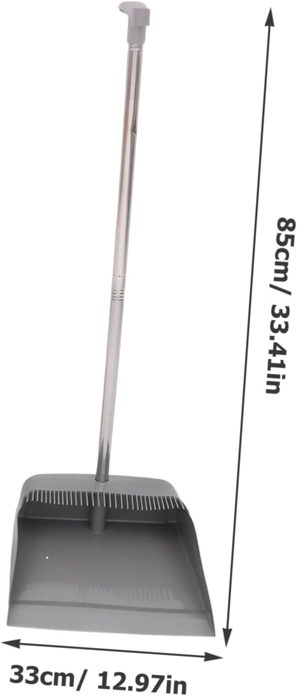 1Set Durable Broom and Dustpan Supple Home Cleaning Tools Lightweight Design for Ergonomic Long Handle for Effortless Use Style for Versatile Cleaning