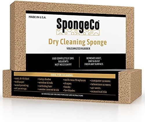 Dry Cleaning Soot Eraser 72 Pack - Pet Hair, Smoke, Dust and Dirt Remover, Chem (72-3x6x3/4)