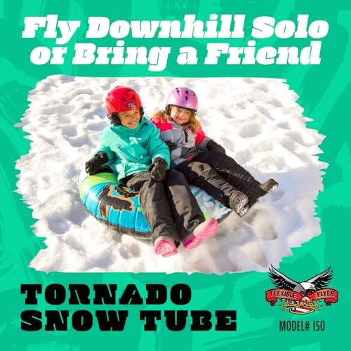 Flexible Flyer 50" Tornado 2-Person Inflatable Snow Tube & Pool Float