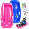 Snow Sled for Kids and Adult, Downhill Sprinter, Heavy Duty Toboggan Sled