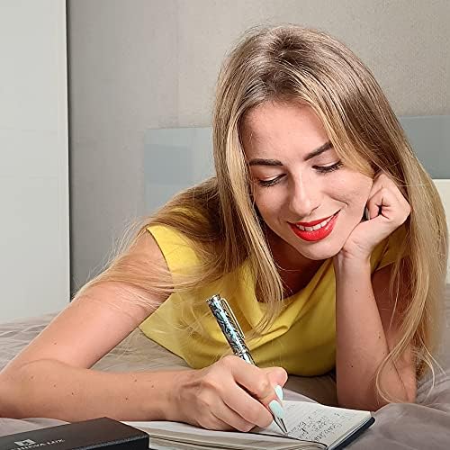 LACHIEVA LUX Abalone Shell Ballpoint Pen, Luxury Executive Gift Set, Fancy Pen for Men & Women, German P900M Refill, Ocean Dream Collection