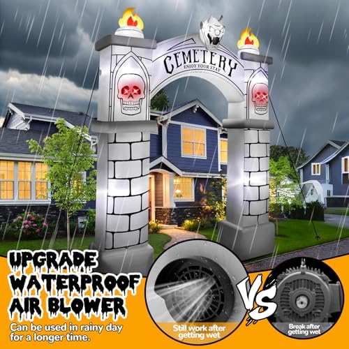 Kalolary 10FT Tall Halloween Archway Inflatables
