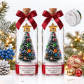 Recordable Christmas Tree in a Bottle, 30-Second Voice Recording and Playback with Permanent Storage, Christmas Keepsake Ornament for Gifting and Family Christmas Parties (2Pack)