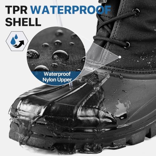Snow Boots for Men Waterproof Lightweight Winter Men's Snow Boots