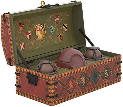 Hallmark Keepsake Plastic Christmas Ornament 2022, Harry Potter Quidditch Set with Motion
