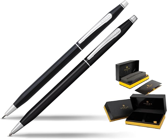 Cross Classic Century Refillable Ballpoint Pen (Black, Pen and pencil set)