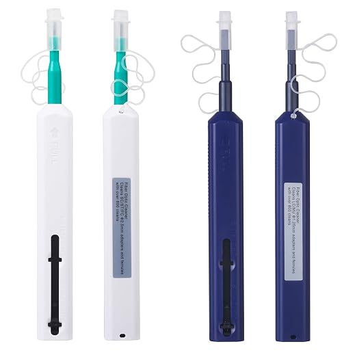 Xunsomten-10PC Fiber Cleaner Fiber Optic Tools Cleaning Pen for 1.25 mm & 2.5mm SC/FC/ST/LC/MU Connector Over 800 Cleans Fiber End Face Cleans & Optical Connector Cleans
