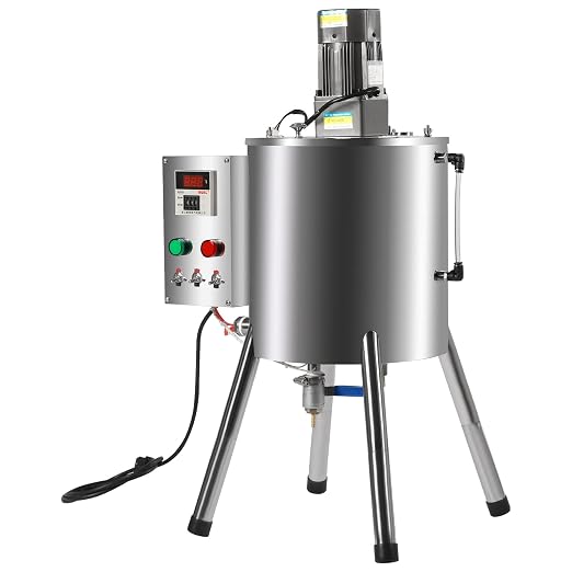 Heating Mixing Filling Machine, Paste Liquid Filling Machine 30L Stainless Steel Stirring Tank Cream Liquid Filler Machine Paste Filler Lipstick Candle Heat Filler for Lipstick Shoe Polish Wax