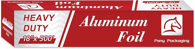 Heavy Duty Aluminum Foil Roll for Food 18 Inches 500 FT Heavy Duty Food Safe Foil Wrap