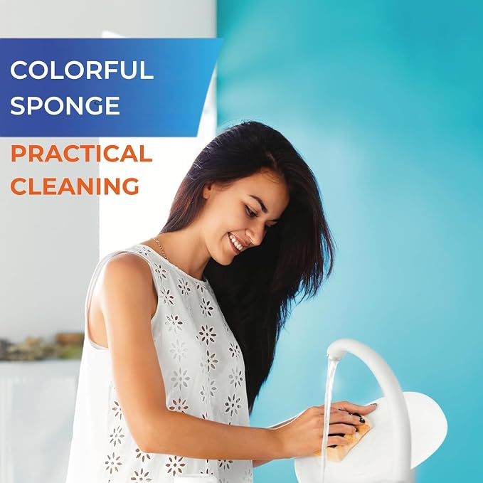 Home Cleaning Kit with Faster Spin Mop Bucket Refills Cloths Sponges Scourers Household Supplies Set
