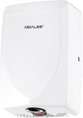 Hand Dryer for Bathroom Commerical, ADA Compliant Thin Automatic Electric Plug in Hand Dryers,Optional Energy -Saving 700W,High Speed,White ABS Cover,Wall Mounted