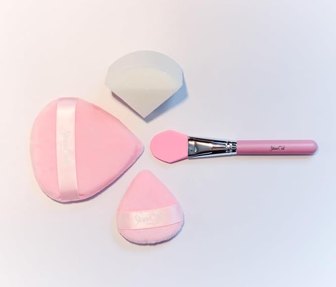 StansOut Ultimate Complexion Bundle: Liquid Foundation Brush, Makeup Brushes for Liquid, Cream, Stick Foundation - Flat, Round, Blender Brushes - 101 Contoured, 108 Straight - Long-Lasting