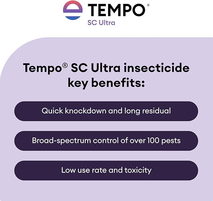 Tempo SC Ultra Insecticide Concentrate 240 ml | Fast-Acting Residual Pest Control | Liquid Indoor/Outdoor Bug Killer | Broad-Spectrum Control for Ants, Spiders, and Other Crawling Insects.