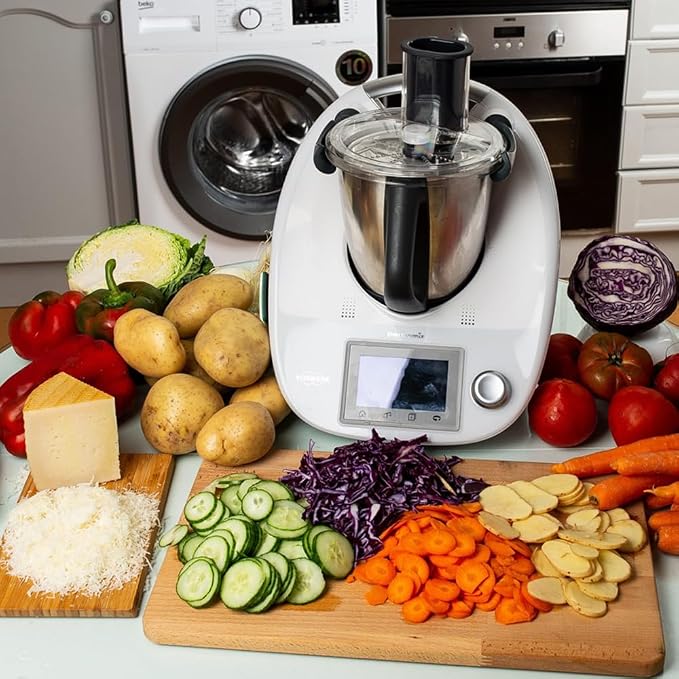 Vegetable Cutter Peeler Slicer Attachments Home Kitchen Accessories for Thermomix TM5 & TM6 Food Processor (Thick Cut and Filaments)