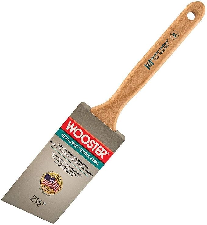 Wooster Brush 4153 2.5 inch Ultra/Pro Extra-Firm Lindbeck Angle Sash Paintbrush, Pack of 6