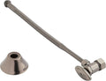 Signature Hardware 948025 Corrugated Toilet Supply Kit with 5/8" OD X 3/8" OD Angle Stop - Gunmetal