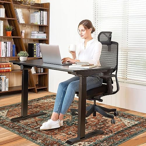 Anidaroel Office Chair Mat for Hardwood Floor/Tile Floor, 36"X 48" Desk Chair Mat for Hard Floors, Under Desk Rug Protector for Rolling Computer Gaming Chairs, Anti Slip Machine Wash Low Pile Carpet