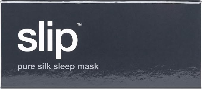 slip Pure Silk Sleep Mask - Charcoal | 100% Mulberry Silk, Ultra Soft & Comfortable, Blocks Light for Restful Sleep | Adjustable Strap for Perfect Fit, Gentle on Skin & Hair | Ideal Travel Accessory