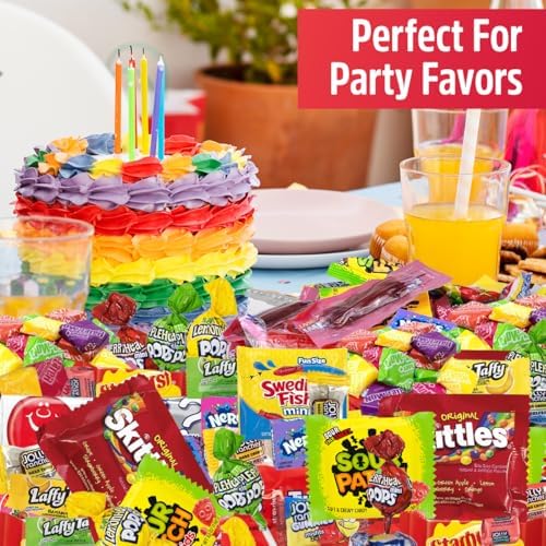 Bulk Candy Variety Pack - 2 Lbs Assorted Classic Mix - Bulk Care Package - Office Assortment - Gift Box for Birthday Party, Kids, College Students & Adults (Package Selection May Very)