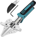 O'Shine 22.5 Professional Ratchet Miter Shears Elite, 22.5 45 & 90 Degree Heavy Duty Multi Angle Base Shoe Cutter, 3X Effort Saving Shoe Molding & Quarter Round Cutting Tool, 1 Extra Replacement Blade