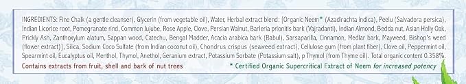 Auromere Ayurvedic Herbal Neem & Clove Toothpaste - Classic Licorice, 6 Pack