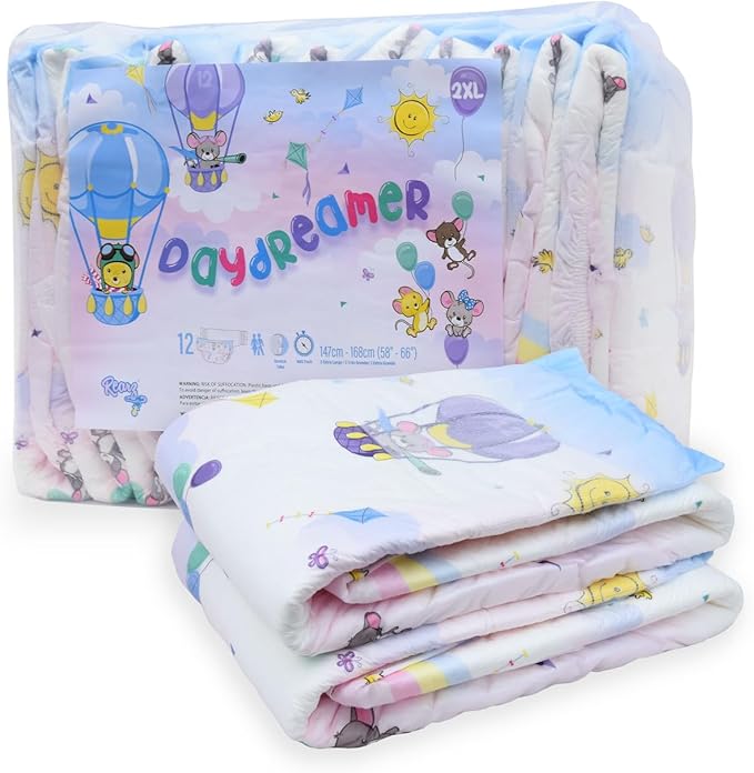 Rearz - Daydreamer - Adult MEGA 11L Adult Diapers (12 Pack) (2X-Large)
