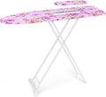 Folding Ironing Board, Extra-Wide Adjustable Height Iron Board with Folding Legs, Exquisite Pattern,Smooth Edge,Good Load-Bearing, Non-Slip Iron Board for Home Bathroom