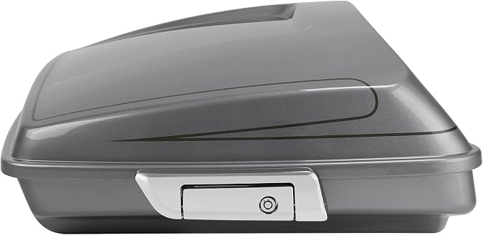 5.5" Razor Motorcycle Trunk W/Latch Key Fit For Harley 2014-2025 Touring CVO Road King Street Glide Electra Glide Ultra Limited Pack Dark Platinum Pinstripe