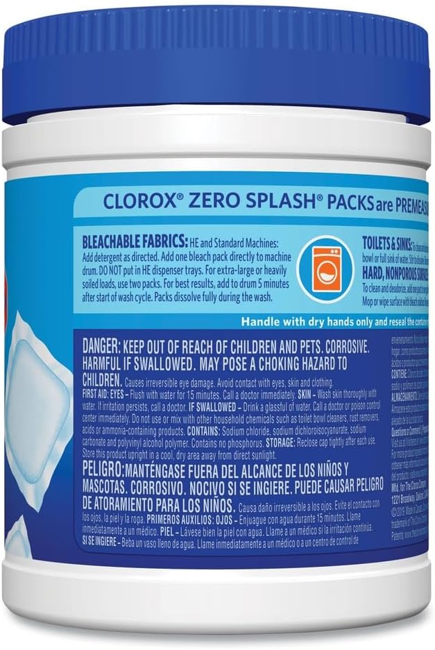 Control Bleach Packs, Regular, 12 Tabs/Pack, 6 Packs/Carton