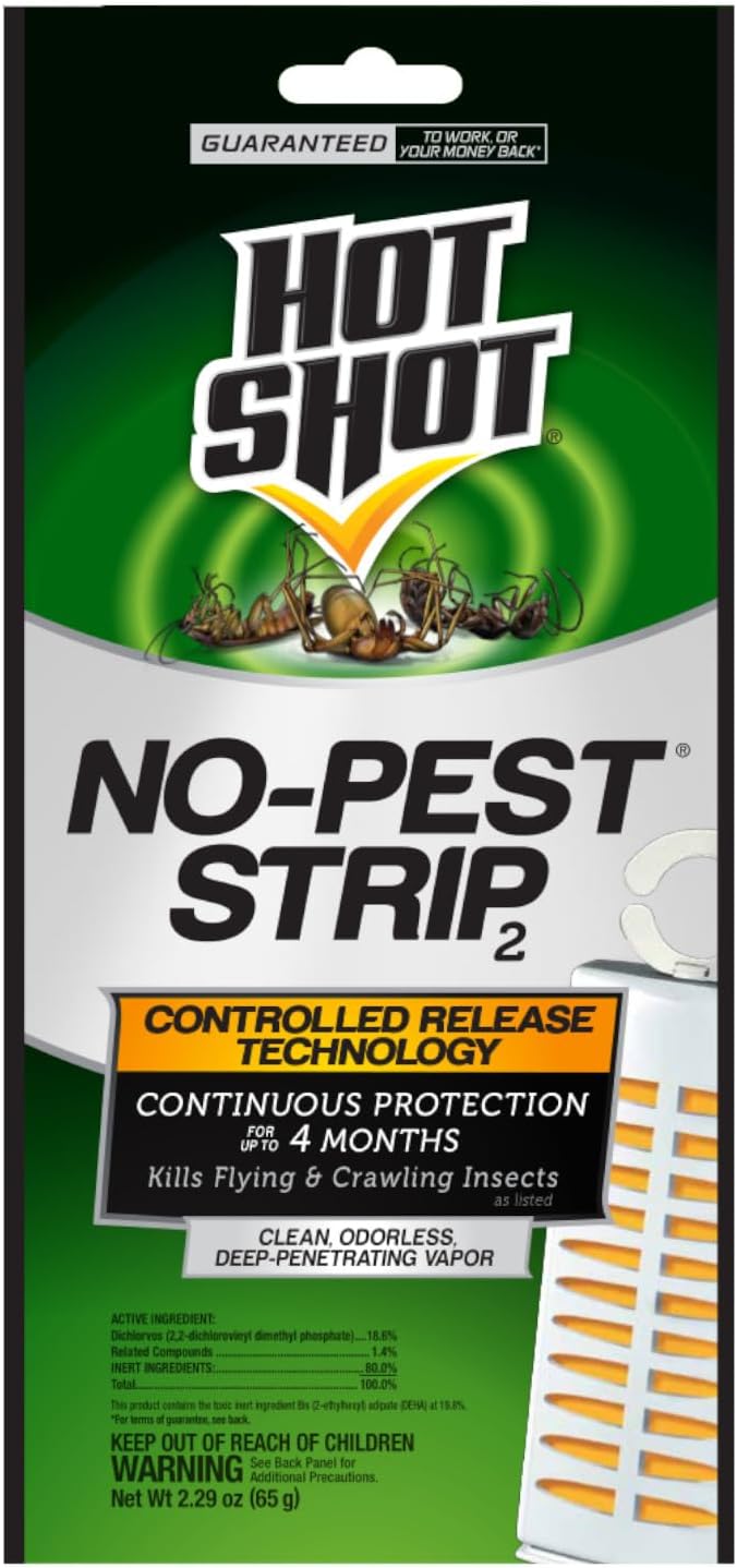 Hot Shot No-Pest Strip 2 2.29 Ounce (Pack of 5)