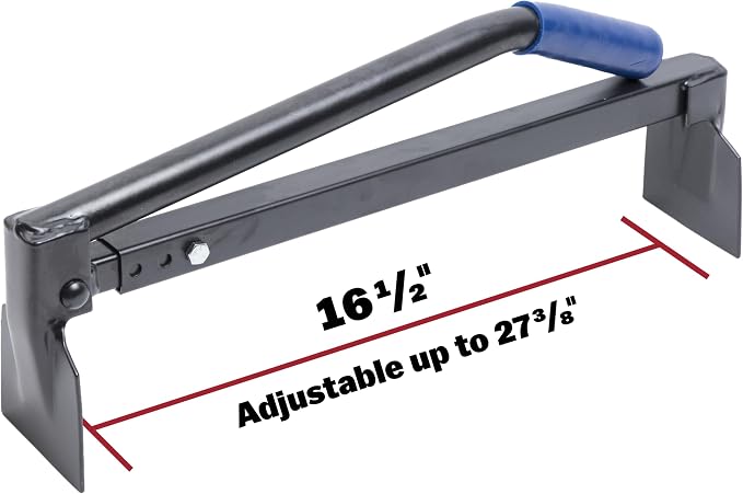 MARSHALLTOWN QLT Brick Tongs, Soft Handle, Paver Claw for Lifting | Adjusts 16 3/4 To 27 1/2 Inch, Carries 6 To 11 Bricks or Pavers, Soft Grip Handle, Masonry Brick Tongs, SBT49