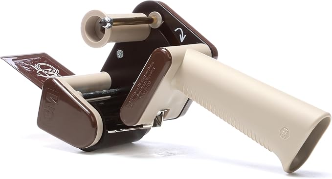 3M Scotch Low Noise Tape Dispenser H150 for Quiet or Recurrent Use, Pistol Grip Design, High-Impact Resistant, 2 in,Gray