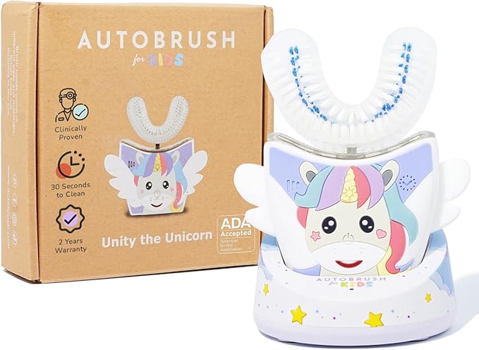 autobrush Kids U-Shaped Electric Toothbrush, ADA Accepted, Ages 3-5