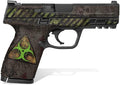 Textured Vinyl Decal Skin Kit for Smith & Wesson M&P M2.0 9mm/.40 4" Compact (Biohazard - in-Color)