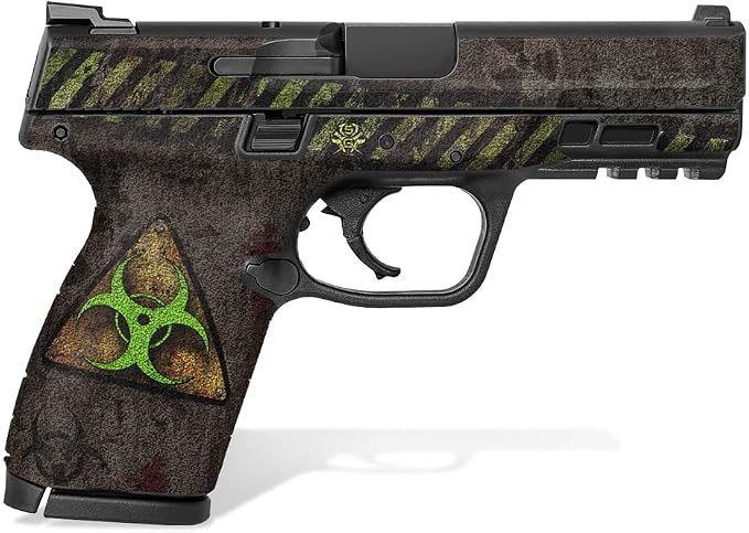 Textured Vinyl Decal Skin Kit for Smith & Wesson M&P M2.0 9mm/.40 4" Compact (Biohazard - in-Color)