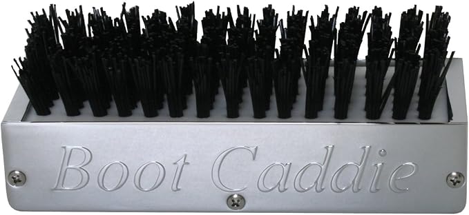 GG Grand General Chrome Aluminum 7-1/2" (L) x 2-5/8" (H) x 3" (D) Boot Caddies, Black Brush w/Amber/Amber LED