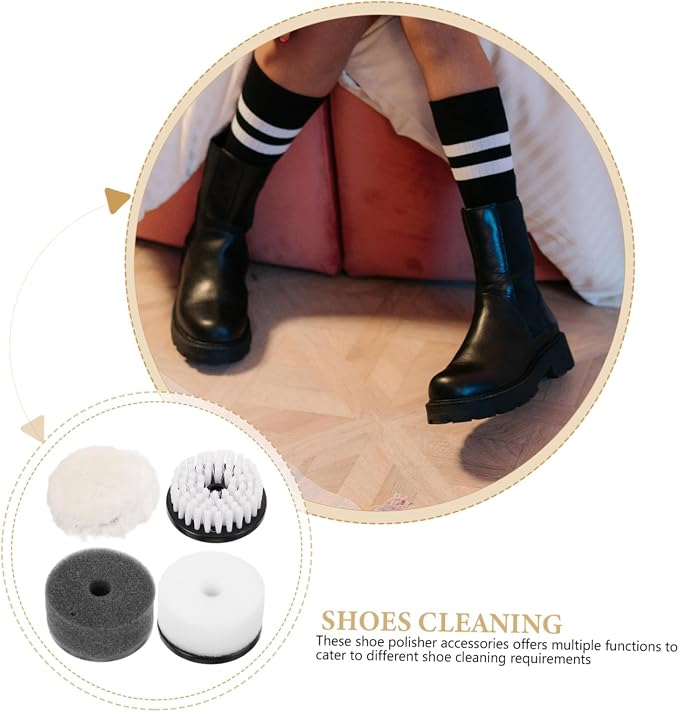 FRCOLOR 12pcs Shoe Cleaning Brush Polishing Brush Dust and Sponge for Shoes Maintenance Polish Accessories for Brightening and