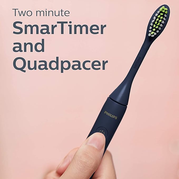 Philips Sonicare One Electric Toothbrush with Travel Case and 2pk Heads - Midnight Blue, HY100-01