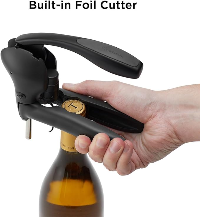 Rabbit Wine Lever Corkscrew Wine Opener With Built In Foil Cutter