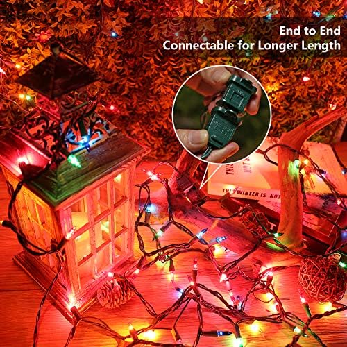 BrizLabs Colored Christmas Lights, 69.6ft 300 Count Christmas Tree Lights