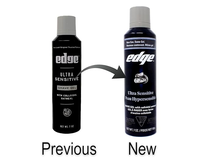 Edge Shave Gel, Fragrance Free, Ultra Sensitive 7 oz Pack of 9