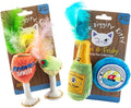 Haute Diggity Kitty Clicquot Champagne & Caviar + Kitty Cocktails Apawrol Spritz & Cattini Set, Plush Cat Toys Catnip Filled with Interactive Crackle Sound, Safe, Durable Toys for Cat & Kitten, 4 Pcs