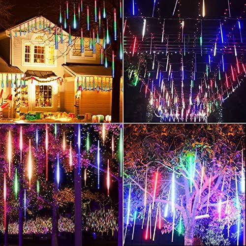 Meteor Shower Lights Outdoor, 16Inch 20 Tube 720 LED Icicle Christmas Light