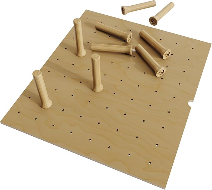 Dowell 4-Piece Wooden Pegs for Pegboard -Drawer Organizer – Adjustable to Fit of Various Sizes, Customizable Storage for Pots, Pans, and Plates-4007 PEG -4Pack(PEG4)