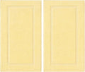 SALBAKOS 2-Piece 100% Turkish Cotton Bath Mat Towel, 20x34 inch, Yellow | Bathroom Floor Towels, Thick Soft Most Absorbent Quick-Dry Durable Large Size Foot Rug, Premium Hotel Quality Made in Turkey