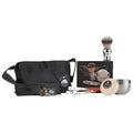 G.B.S Shavette Straight Razor Shaving Kit - Vintage Wet Shave Grooming Set for Men Includes: Shavette Edge Razor, Shaving Brush, Toiletry Bag, Shave Soap, Bowl, Double Edge Razor Blade Refills