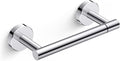 FORIOUS Toilet Paper Holder Wall Mount, Stainless Steel Rustproof Double Post Pivoting Tissue Roll Holder for Bathroom, Commercial Toilet Paper Dispenser, Chrome