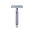 Edwin Jagger DES89KN Short Handled Classic Double Edge Manual Eco-Friendly and Reusable Safety Razor for Men and Women for Shaving Cream or Soap Fits All DE Razor Blades (Knurled)