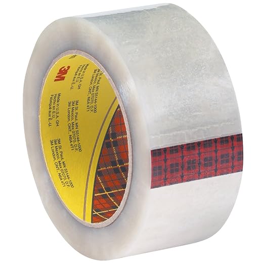 Scotch 355 High-Performance Packaging Tape, Clear Heavy-Duty Carton Sealing Tape for Shipping/Moving, 2″ Wide x 55 yd Long Roll (3.4 mil Thick, Industrial Strength, 1 Roll)