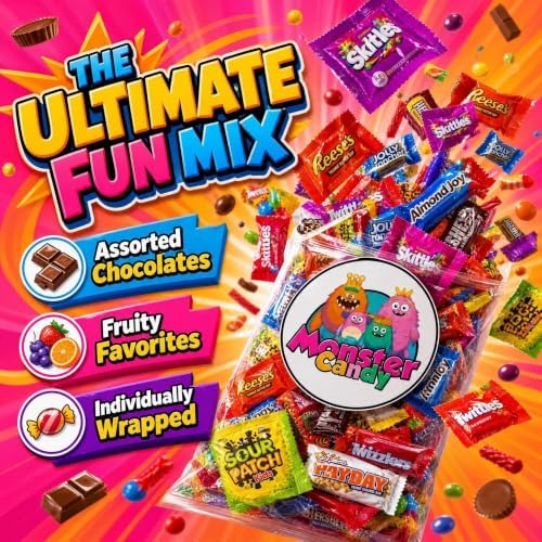 20 lb Bulk Candy Variety Pack, Chocolate Candy, Individually Wrapped